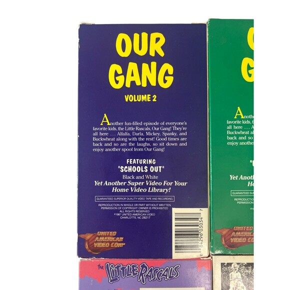 THE LITTLE RASCALS / OUR GANG TV Show & Movie Lot 7 VHS Tapes 80s 90 Tested - Picture 13 of 16